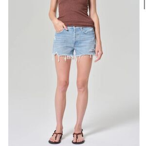AGOLDE Women's Size 30 Parker Vintage Cut‎ Off Denim Shorts in Swapmeet